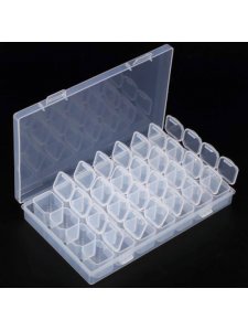 Plastic container for rhinestones 28 cells